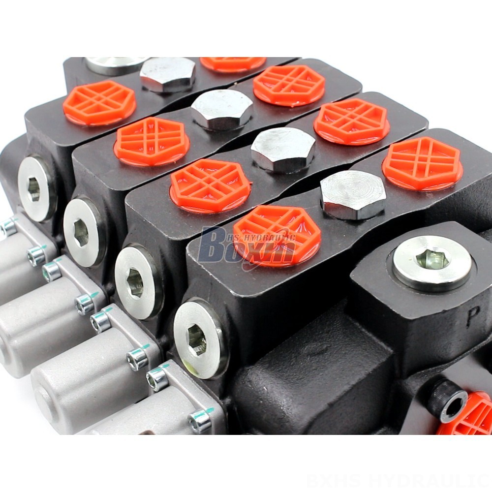 SD8-Electric unloading valve Manual 4 Spool Sectional Directional Valve: Factory Direct Supply detail image